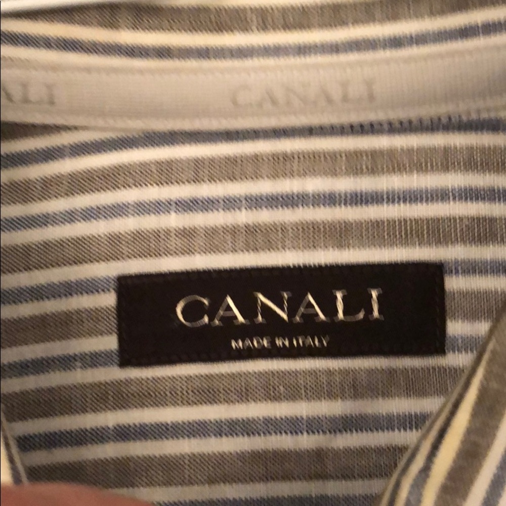 Men’s Canali shirt with front pocket classic fit